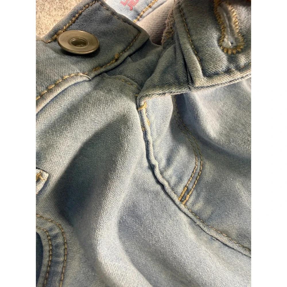 The Children's Place Super Skinny Jeans Kids Size 10 Light Wash Adjustable Waist